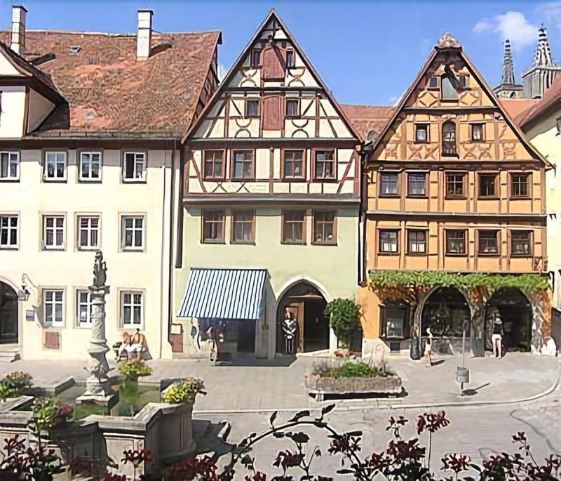 Historik Hotel Gotisches Haus Garni Rothenburg ob der Tauber Exterior foto